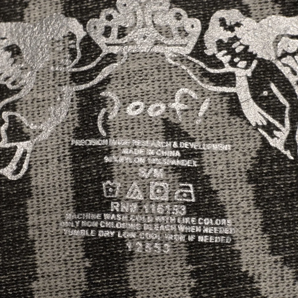 Juniors Half Sleeve Zebra Striped Top - Picture 4 of 4